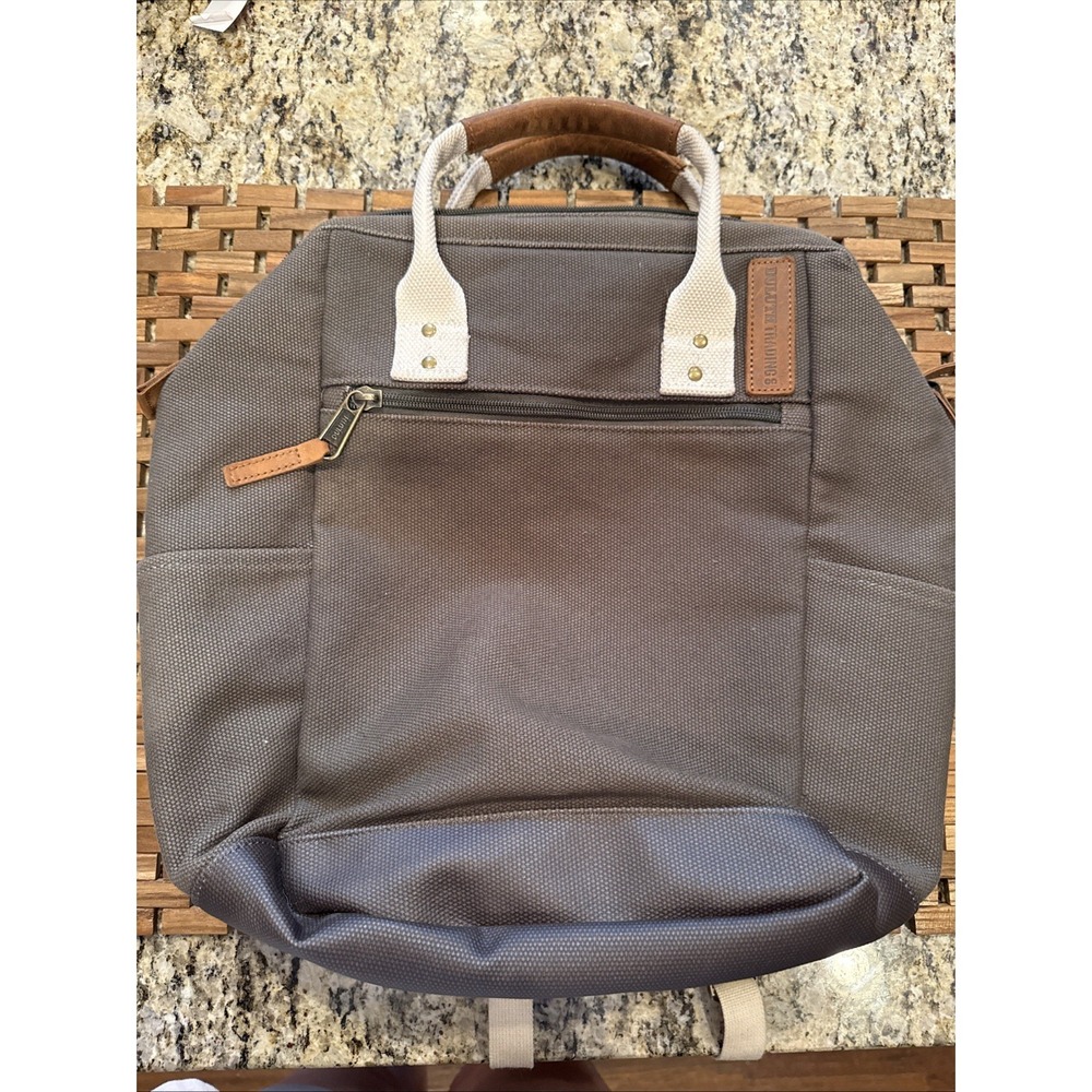 Duluth Trading Company Thoroughbred Green Canvas Backpack Bag
